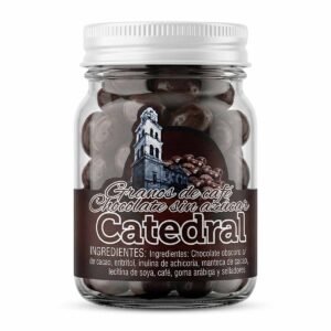 Granos de Café Cubiertos de Chocolate sin Azúcar