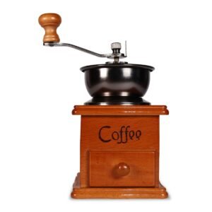 Molino de Café Manual Vintage — Madera Natural
